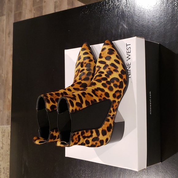 Nine West "Honor" Natural Pony Boot 6 - Picture 2 of 4